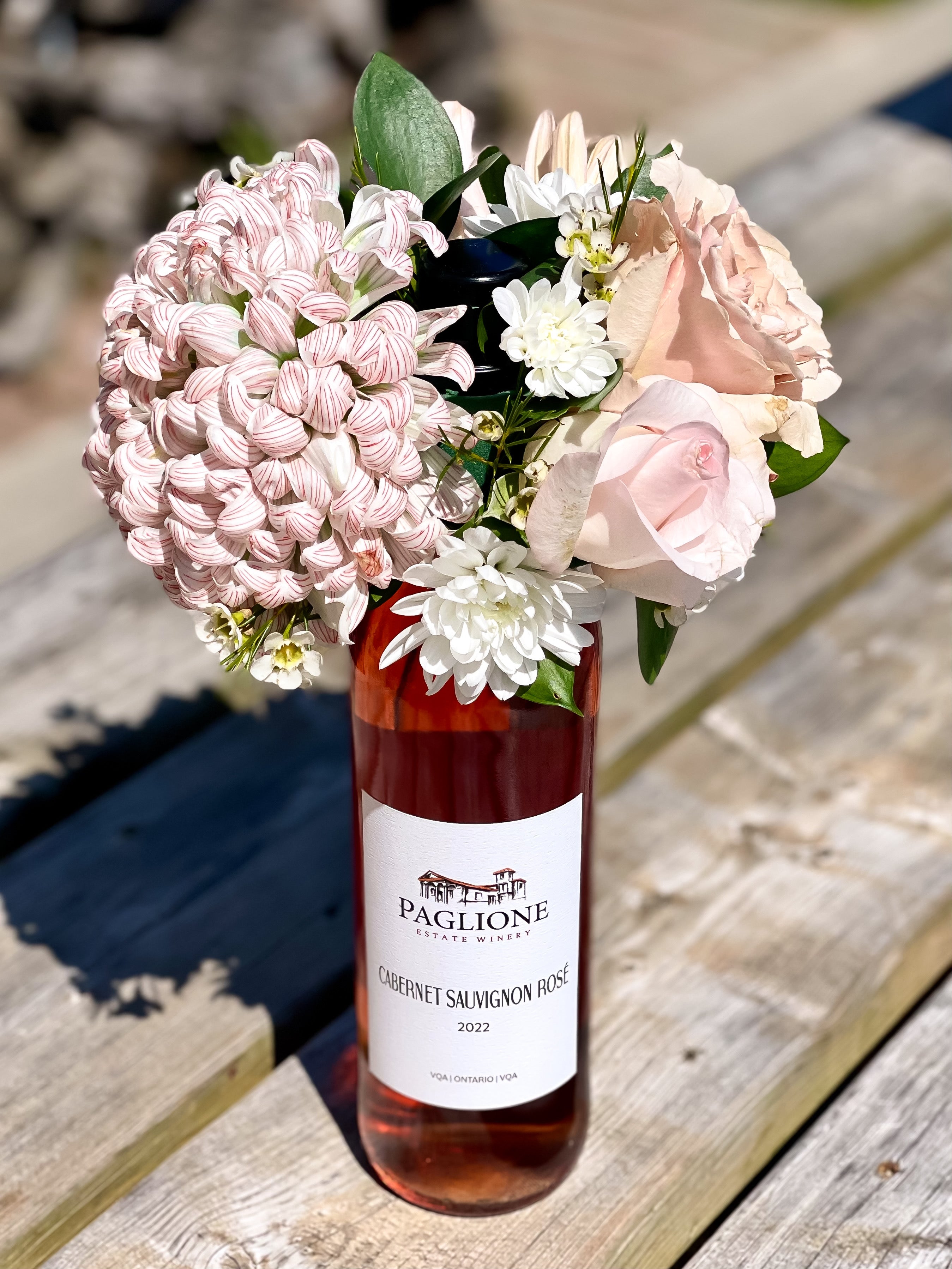 Wine Bottle Bouquet